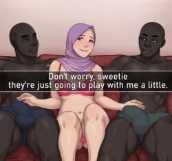 1female 1milf 2male cheating cuckold dark-skinned_male dark_skin group hijab hijabi manga manga_page milf mother motherly_cuckold snapchat
