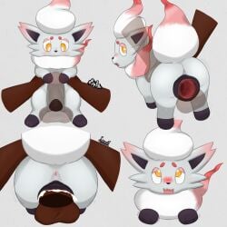 2025 animal_genitalia animal_vulva anus ass backsack balls balls_deep big_penis blush blush_lines bodily_fluids canid canine cum cum_inside dark-skinned_male deep_penetration disembodied_penis duo female feral fox fur generation_8_pokemon genital_fluids genitals grabbing_another grey_body grey_fur hi_res hisuian_form hisuian_zorua human internal internal_vaginal interspecies larger_human larger_male lifting_another looking_at_another looking_at_genitalia looking_back looking_pleasured looking_up majika male male/female mammal multicolored_body multicolored_fur neck_tuft nervous nintendo open_mouth paws penetration penis pokemon pokemon_(species) pokephilia regional_form_(pokemon) signature simple_background size_difference smaller_female smaller_feral smaller_penetrated tail translucent tuft vaginal_penetration vulva waist_grab white_body white_fur zoophilia