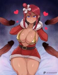 holiday skyla (pokemon masters) from christmas by artsheops