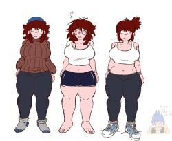 big_breasts breasts chubby_female different_outfits dumb_girl friday_night_funkin friday_night_funkin_mod funny girlfriend_(friday_night_funkin) huge_breasts korean_nooby_(artist) massacre_girlfriend_(friday_night_funkin) millie_(mistful_crimson_morning) mistful_crimson_morning multiple_outfits oc reference_sheet thick_thighs wide_hips