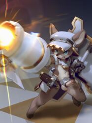 absurd_res anthro armor balls bottomless cervid chess clothed clothing erection foreskin genitals gun hi_res humanoid_genitalia humanoid_penis male mammal mostly_nude penis puinkey_(artist) ranged_weapon shield solo weapon