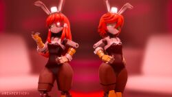 1boy 1girls 3d 3d_(artwork) black_leotard blurred_background blurry_background both_sexes_in_same_situation bunny_boy bunny_ears bunny_suit bunnysuit clothed clothed_female clothed_male club dell_spencer ear female femboy freckles freckles_on_face glow glowing glowing_eyes hand_on_hip hands_on_hips hi_res high_resolution highres hourglass_figure hourglass_figured_female imminent_sex legs_apart legs_together leotard long_hair long_hair_female looking_at_viewer male mimi_sentry pear_shaped pear_shaped_figure pear_shaped_male posing posing_for_the_viewer reaper21cry red_eye red_hair robot robot_boy robot_femboy robot_girl robot_humanoid robot_joints sexy sfm sharp_teeth shiny shiny_clothes short_hair short_hair_male smiling smiling_at_viewer smirk smirking smirking_at_viewer source_filmmaker source_filmmaker_(artwork) team_fortress_2 textless textless_version thick thick_legs thick_thighs toothpick voluptuous voluptuous_body voluptuous_female voluptuous_male wide_hips wide_thighs yellow_eye