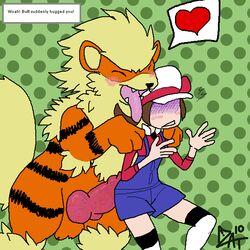 arcanine cautioncat feral lyra_(pokemon) nintendo pokemon pokemon_(species) pokephilia