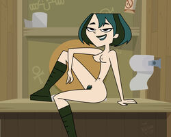 accurate_art_style green_hair gwen_(tdi) human human_only straight_hair tagme the_bashar total_drama_island