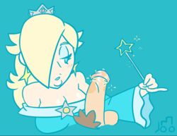 1girls animated bare_shoulders blonde_hair blue_eyes bulldozerart crown earrings female hair_over_one_eye human long_hair looking_at_viewer magic magicjob makeup male mario_(series) nintendo penis pov princess_rosalina smile sparkle straight super_mario_galaxy telekinesis telekinesisjob wand