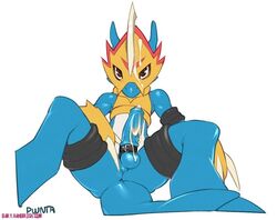 anthro cum digimon flamedramon male male_only onta penis solo tagme