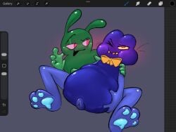 algebralien battle_for_dream_island battle_for_dream_island_again bfb bfdi bfdia bloated_belly four_(bfb) inflated_belly object_shows pussy pussy_juice spread_legs the_power_of_two tpot two_(tpot)