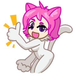 animated animated_gif cat_ears cat_girl catgirl dancing gif nekochan_(telegram) official_art tagme_(artist) telegram unknown_artist