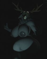 3d big_breasts huge_breasts monster monster_girl vensaku wendigo