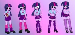 1girls bimbo bimbofication breasts equestria_girls female female_only lingerie my_little_pony nipples personality_change pyruvate revealing_clothes solo transformation twilight_sparkle_(mlp)