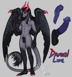 animal_genitalia anthro athletic athletic_anthro athletic_male babywife balls dragon genitals hi_res humanoid_genitalia humanoid_penis male penis piercing scalie sheath solo tongue tongue_piercing wings