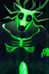 anthro colored deer digital_drawing_(artwork) digital_media_(artwork) glowing male male_only mammal shaded solo specimen_8 spooky's_jump_scare_mansion yaperstuff18