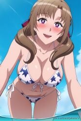 ai_generated aichat beach bikini candid cute ecchi mamako_oosuki milf okaasan_online phone_wallpaper pinku pinku.ai pinkuai