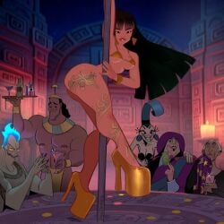 2girls 4boys big_ass big_breasts breasts brown-skinned_female brown_body brown_skin bust busty chel chest claude_frollo crossover curvaceous curvy curvy_figure dark-skinned_female dark_skin deity digital_media_(artwork) disney disney_villains dreamworks european_mythology female god governor governor_ratcliffe greek_mythology hades hades_(hercules) hades_(mythology) hourglass_figure huge_ass john_ratcliffe judge kronk large_ass legs male mature mature_female mythology nipple_piercing old_woman otagoth philtomato pocahontas pole pole_dancing slim_waist strip_club stripper_pole the_emperor's_new_groove the_hunchback_of_notre_dame the_road_to_el_dorado thick thick_hips thick_legs thick_thighs thighs voluptuous waist waiter wide_hips yzma