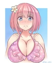 alternate_version_available blush blush breasts breasts cleavage princess_connect! tagu_hblabe yui_(princess_connect!)