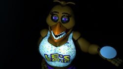 advertisement bib chica_(fnaf) fangame five_fucks_that_week_(fangame) large_breasts teaser yellow_body