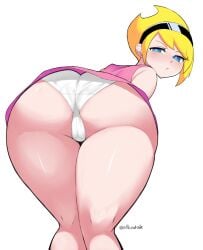 allbeatnik ass_focus big_ass blonde_hair blonde_hair blue_eyes blush blush cartoon_network huge_ass large_ass mandy_(billy_and_mandy) panties solo solo_female the_grim_adventures_of_billy_and_mandy