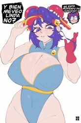 1girls artist_logo belly big_thighs blue_eyebrows blue_eyelashes blue_eyes blue_eyes_female blue_hair blue_hair_female blush brawl_stars breasts clothed clothed_female curvy_thighs español eyebrows eyelashes eyes fang_(brawl_stars) female female_focus female_only freckles freckles_on_breasts freckles_on_face freckles_on_shoulders huge_boobs huge_breasts izutsumihr jpeg large_boobs large_breasts light-skinned_female light_skin navel nipple_bulge noboko_k rule_63 solo solo_female solo_focus spanish_text stomach supercell text thick_thighs thighs tummy