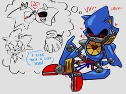 1boy android daydream fantasizing gay hand kissing masturbation metal_sonic neo-metal robot robot_boy robot_ears sonic_(series) sonic_the_hedgehog sonic_the_hedgehog_(comics) sonic_the_hedgehog_(series) tender wholesome wire wireplay wires