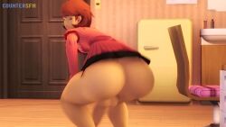 3d 3d_animation 3d_model animated ass ass_focus atlus back back_view background backsack bedroom big_ass big_butt clothing countersfm dangling_penis detailed_background futa_only futanari no_sound persona persona_3 solo solo_futa tagme twerking video yukari_takeba