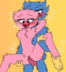 both_blushing collar drooling fluffy huggy_wuggy kissy_missy poppy_playtime sex toys xskullart