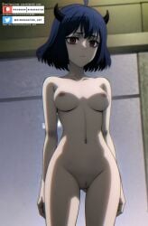 ai_generated ass black_clover black_hair breasts breasts breasts hips kingmaster large_breasts medium_breasts midriff naked naked_female nipples nsfw nude nude_female patreon_username red_eyes secre_swallowtail vagina