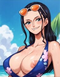 ai_generated artist_request beautiful clothing female female_only nico_robin one_piece smile