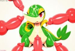 ai_generated animal_genitalia animal_penis balls bodily_fluids bukkake canine_penis cum cum_inside cum_on_body cum_on_face disembodied_penis erection female feral gangbang generation_5_pokemon genital_fluids genitals group group_sex hellsonger hi_res knot male male/female nintendo open_mouth penis penis_everywhere pokemon pokemon_(species) red_eyes red_penis reptile scalie sex simple_background snivy solo_focus white_background