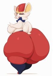 arizonathevixen big_ass big_breasts breasts bubble_butt cinderace female furry huge_ass huge_breasts pokemon pokemon_(species) thick_thighs wide_hips