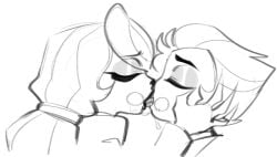 charlie_morningstar_(hazbin_hotel) daughter face_grab father father_and_child father_and_daughter french_kiss french_kissing grabbing_head hazbin_hotel incest kissing lucifer_morningstar_(hazbin_hotel) making_out passionate_kiss sketch spit tongue