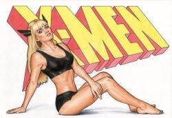 emo feet illyana_rasputin magik_(illyana_rasputin) marvel panties sexy sexy_pose toes top x-men