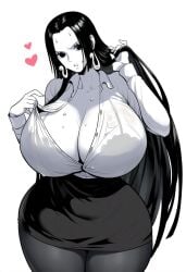 1female 1girls ai_generated big_breasts black_and_white black_eyes black_eyes_female black_hair black_hair_female black_skirt boa_hancock curvy curvy_body curvy_female curvy_figure dan16369336 female female_only long_hair long_hair_female microskirt one_piece school_uniform schoolgirl schoolgirl_uniform see-through see-through_clothing see-through_shirt shonen_jump shueisha skimpy sole_female sweat sweating tagme tagme_(artist) thick thick_thighs twitter_link unbuttoned_shirt weekly_shonen_jump weekly_shounen_jump wet_clothes wet_clothing wet_shirt white_shirt white_skin white_skinned_female wide_hips