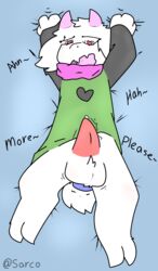 <3_eyes 1boy 2d anal anthro anthro_male anthro_only barefoot bed bodily_fluids bovid caprine deltarune dildo feet fur furniture furry furry_male furry_only genital_fluids goat grabbing_sheets heart hi_res humanoid humanoid_male humanoid_only male male_only mammal mammal_humanoid precum ralsei sarcobutter sex_toy solo undertale_(series) video_games white_body white_fur