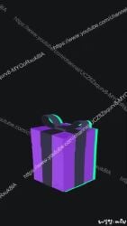 :3d animated black_hair blue_hair dancing gift gift_box gray_hair minus8 music original_characters pom_poms purple_hair red_hair sound tagme video youtube youtube_shorts