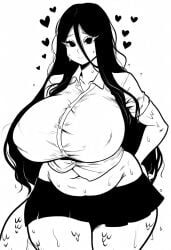 1female 1girls ai_generated big_breasts black_and_white black_eyes black_eyes_female black_hair black_hair_female black_skirt boa_hancock curvy curvy_body curvy_female curvy_figure dan16369336 female female_only long_hair long_hair_female microskirt novelai one_piece school_uniform schoolgirl schoolgirl_uniform see-through see-through_clothing see-through_shirt shonen_jump shueisha skimpy sole_female sweat sweating tagme tagme_(artist) thick thick_thighs twitter_link unbuttoned_shirt weekly_shonen_jump weekly_shounen_jump wet_clothes wet_clothing wet_shirt white_shirt white_skin white_skinned_female wide_hips