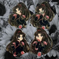 brown_hair crying hfxpins hurt inuyasha mask sad sango