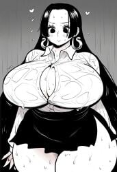 1female 1girls ai_generated big_breasts black_and_white black_eyes black_eyes_female black_hair black_hair_female black_skirt boa_hancock curvy curvy_body curvy_female curvy_figure dan16369336 female female_only long_hair long_hair_female microskirt one_piece school_uniform schoolgirl schoolgirl_uniform see-through see-through_clothing see-through_shirt shonen_jump shueisha skimpy sole_female sweat sweating tagme tagme_(artist) thick thick_thighs twitter_link unbuttoned_shirt weekly_shonen_jump weekly_shounen_jump wet_clothes wet_clothing wet_shirt white_shirt white_skin white_skinned_female wide_hips