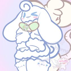 cinnamon_(cinnamoroll) cinnamoroll cinnamoroll_(series) femboy fur furry girly hump mascot mouse sanrio tail thick_thighs thighhighs