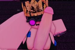 1boy 1girls 2022 3d decaying_winter dolcha female huge_cock light-skinned_female light-skinned_male light_skin penis_awe roblox roblox_game robloxian self_upload sledge_queen surprised tagme