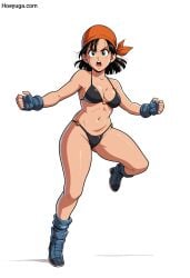 ai_assisted ai_generated ai_hands anime bikini dragon_ball dragon_ball_super dragon_ball_z female female_focus female_only fight hoeyuga jorenran looking_at_viewer pan_(dragon_ball) sexy