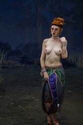 ai_assisted ai_generated dbd dead_by_daylight fake_screenshot female mikaela_reid naked_torso red_hair torso