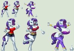 ass_expansion bimbo bimbofication bottle breast_expansion casetermk dancer female harem_outfit harem_pants large_ass large_breasts latex my_little_pony navel rarity_(mlp) thighs transformation transformation_sequence