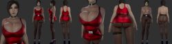 3d ada_wong asian big_ass big_breasts breasts resident_evil tight_clothing x3d
