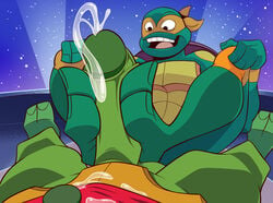 anti_dev bodily_fluids brother brothers cum duo foot_fetish foot_on_penis foot_play footjob gay genital_fluids genitals green_body green_scales incest intraspecies male male/male michelangelo michelangelo_(rise_of_the_tmnt) michelangelo_(tmnt) penis raphael raphael_(tmnt) reptile rise_of_the_teenage_mutant_ninja_turtles scales scalie sibling teenage_mutant_ninja_turtles turtle yaoi