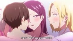 1boy 3girls age_difference animated blonde_female blonde_hair blue_eyes breasts brown_hair bunnywalker clothed_female clothed_male english_subtitles femdom full_episode getting_erect hamazaki_reina harem hentai_series imaizumi_(imaizumin-chi) imaizumin-chi_wa_douyara_gal_no_tamariba_ni_natteru_rashii japanese_dialogue japanese_language japanese_voice_acting kurumizaka_ruri long_video longer_than_10_minutes nude_female nude_male penetration purple_hair purple_hair_female sasaki_yukina sex shorter_than_20_minutes sound tagme teasing teasing_female video voice_acted