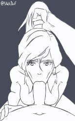 animated animated avatar_the_last_airbender blowjob fellatio korra looking_at_viewer male_pov ponytail pov sketchdrif tagme the_legend_of_korra tied_hair twintails video