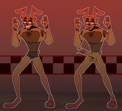 absurd_res animatronic anthro balls bow_tie ciroking clothed clothing eyebrows five_nights_at_freddy's five_nights_at_freddy's_3 genitals glistening glistening_genitalia glistening_penis gradient_background hi_res lagomorph leporid machine male male_only mammal model_sheet mrdu3 pattern_background paws penis rabbit robot scut_tail short_tail simple_background solo springtrap springtrap_(fnaf) tongue tongue_out underwear underwear_only video_games