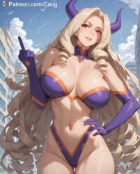 ai_generated big_breats breasts cougatiste curvy_female huge_breasts mount_lady mt_lady_boku_no_hero_academia my_hero_academia superheroine thick_thighs