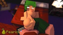 3d anal animated blocky_body faceless_futanari female futa_on_female futanari green_eyes green_hair lou_(pearickmc) minecraft pearickmc sex short_playtime sound tagme video