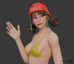 aubrey_(fortnite) bikini breasts_out fortnite looking_back tagme vanninsfw waving